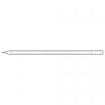 White Box Pencils Rubber Tip Red HB Ref 93761 [Pack 12]
